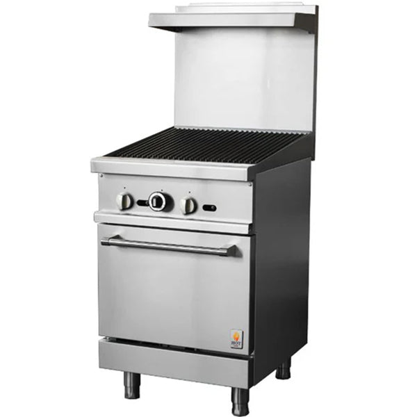 HOTZONE - 24" RANGE WITH CHARBROILER TOP